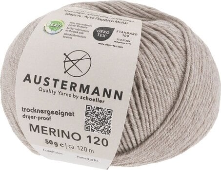 Pređa za pletenje Austermann Merino 120 97613-137 Beige Mottled Pređa za pletenje - 1