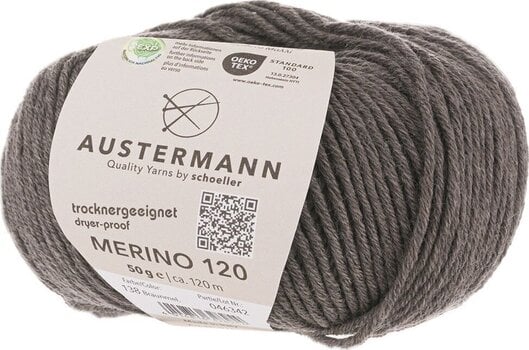Pređa za pletenje Austermann Merino 120 97613-138 Brown Mottled Pređa za pletenje - 1