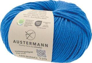Knitting Yarn Austermann Merino 120 97613-160 Blue Knitting Yarn