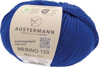 Knitting Yarn Austermann Merino 120 97613-164 Electric Blue Knitting Yarn