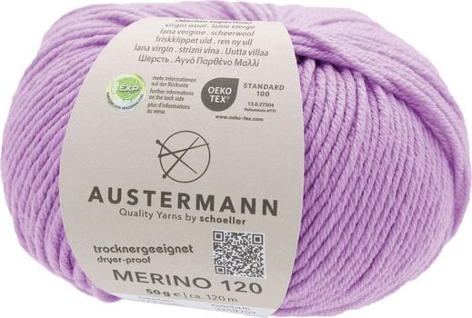 Pređa za pletenje Austermann Merino 120 97613-172 Lilac Pređa za pletenje - 1