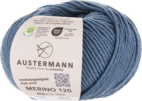 Pređa za pletenje Austermann Merino 120 97613-176 Smoke Pređa za pletenje - 1