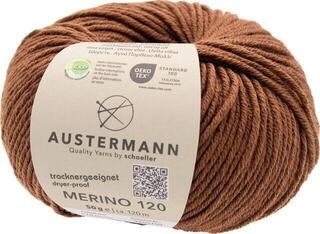 Knitting Yarn Austermann Merino 120 97613-178 Marron Knitting Yarn