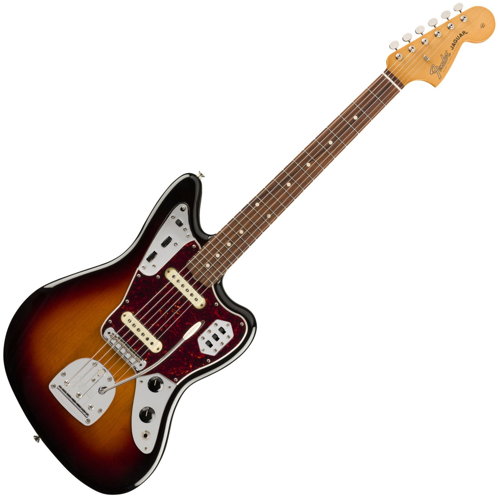 Elektrische gitaar Fender Vintera 60s Jaguar PF 3-Tone Sunburst