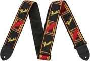 Fender 2'' Monogrammed Black/Yellow/Red Колан за китара