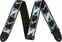 Textile guitar strap Fender 2'' Monogrammed Strap Black/Light Grey/Blue