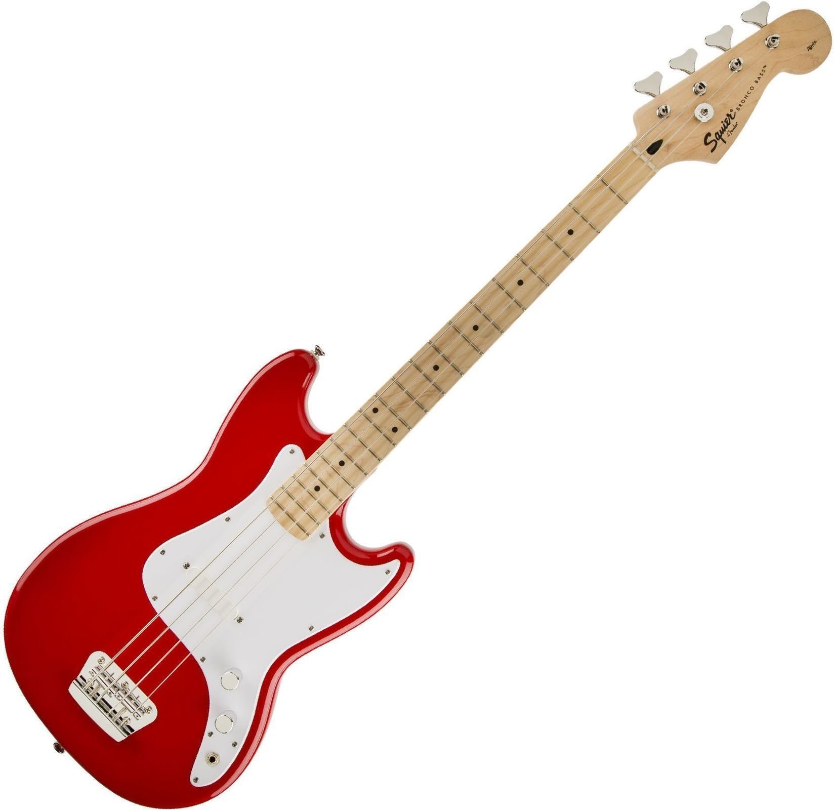 Elektrische basgitaar Fender Squier Bronco Bass MN Torino Red