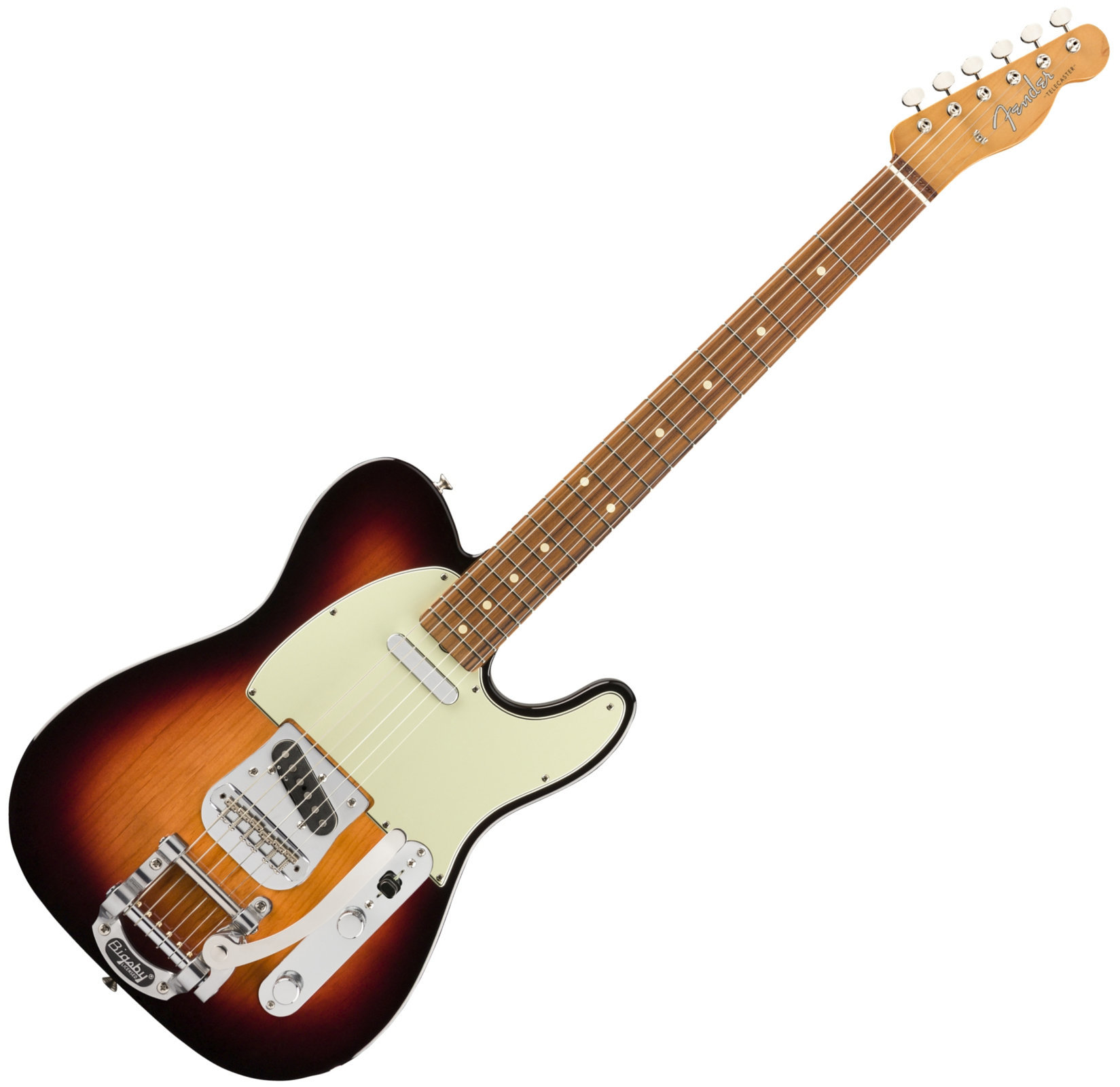E-Gitarre Fender Vintera 60s Telecaster Bigsby PF 3-Tone Sunburst