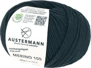 Pređa za pletenje Austermann Merino 105 97612-302 Black Pređa za pletenje
