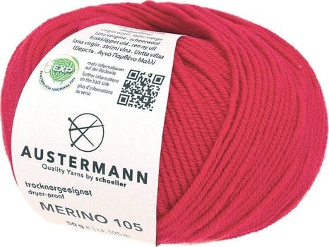 Pređa za pletenje Austermann Merino 105 97612-303 Red Pređa za pletenje - 1