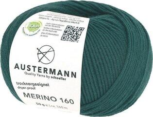 Knitting Yarn Austermann Merino 160 97610-221 Fir Knitting Yarn