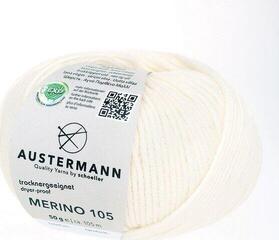 Pređa za pletenje Austermann Merino 105 97612-310 Natural Pređa za pletenje
