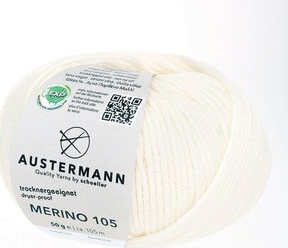 Pređa za pletenje Austermann Merino 105 97612-310 Natural Pređa za pletenje - 1