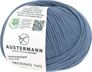 Knitting Yarn Austermann Merino 160 97610-223 Denim Knitting Yarn