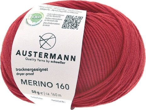 Fil à tricoter Austermann Merino 160 97610-230 Ruby Fil à tricoter - 1