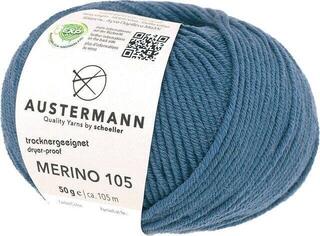 Knitting Yarn Austermann Merino 105 97612-323 Denim Knitting Yarn