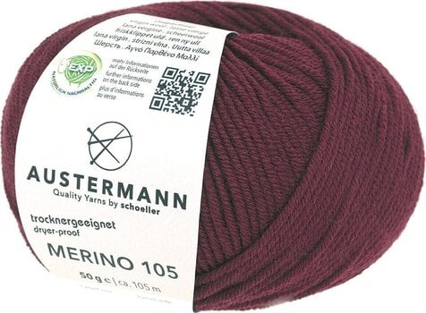 Pređa za pletenje Austermann Merino 105 97612-325 Bordeaux Pređa za pletenje - 1