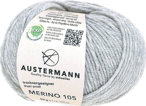 Neulelanka Austermann Merino 105 97612-328 Light Grey Neulelanka - 1