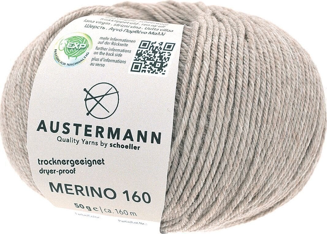 Pređa za pletenje Austermann Merino 160 97610-237 Beige Mottled Pređa za pletenje