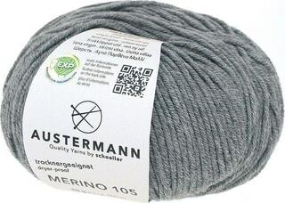 Knitting Yarn Austermann Merino 105 97612-329 Grey Knitting Yarn