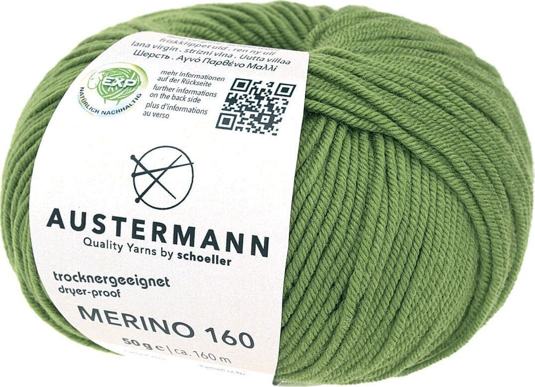 Pređa za pletenje Austermann Merino 160 97610-240 Absinthe Pređa za pletenje