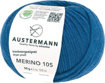 Pređa za pletenje Austermann Merino 105 97612-332 Royal Blue Pređa za pletenje - 1