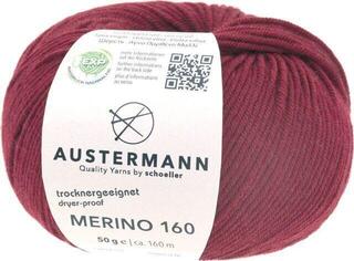 Knitting Yarn Austermann Merino 160 97610-255 Wine Knitting Yarn