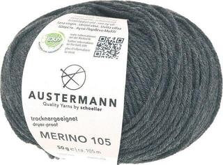 Pređa za pletenje Austermann Merino 105 97612-334 Anthracite Mottled Pređa za pletenje