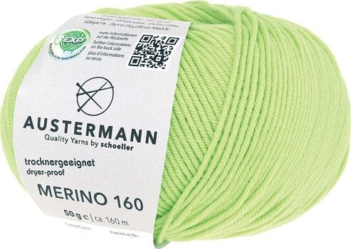 Pređa za pletenje Austermann Merino 160 97610-258 Light Green Pređa za pletenje - 1
