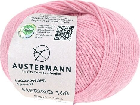 Pređa za pletenje Austermann Merino 160 97610-261 Azalea Pređa za pletenje - 1
