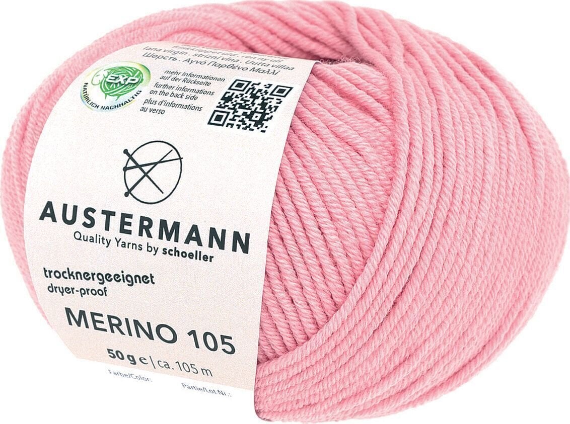 Strikkegarn Austermann Merino 105 97612-358 Azalea Strikkegarn