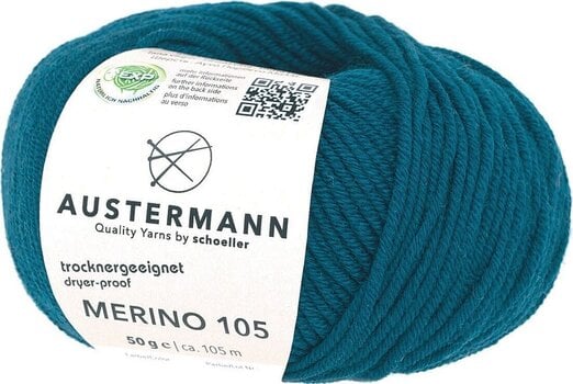 Pređa za pletenje Austermann Merino 105 97612-361 Topaz Pređa za pletenje - 1