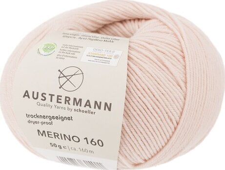Pređa za pletenje Austermann Merino 160 97610-266 Powder Pređa za pletenje - 1