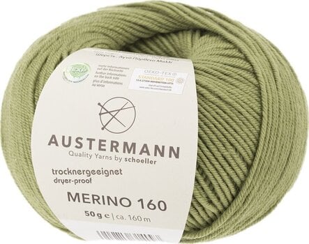 Fil à tricoter Austermann Merino 160 97610-270 Olive Fil à tricoter - 1