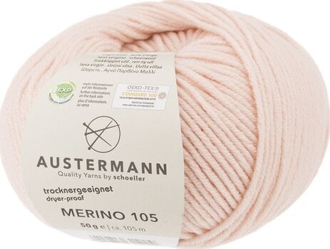 Pređa za pletenje Austermann Merino 105 97612-366 Powder Pređa za pletenje - 1