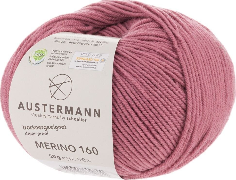 Pređa za pletenje Austermann Merino 160 97610-271 Old Rose Pređa za pletenje