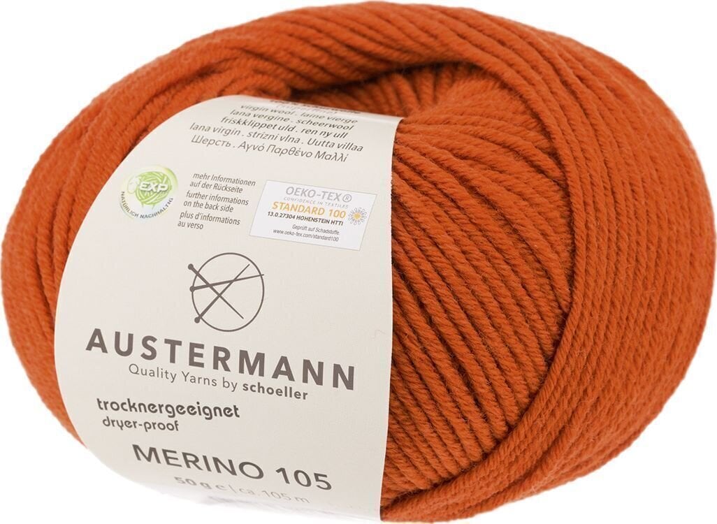 Strikkegarn Austermann Merino 105 97612-367 Terracotta Strikkegarn