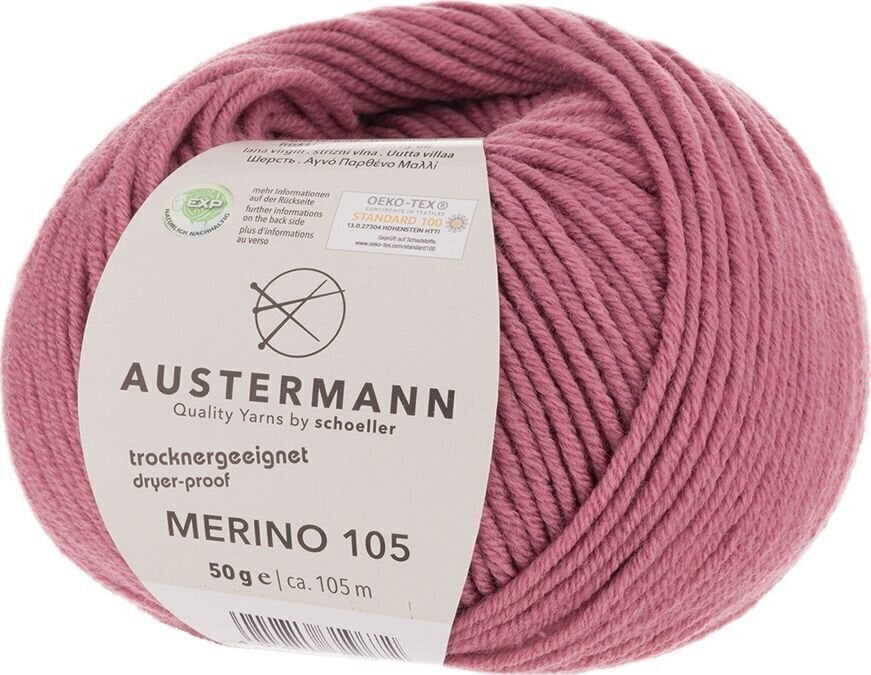 Strikkegarn Austermann Merino 105 97612-371 Old Rose Strikkegarn