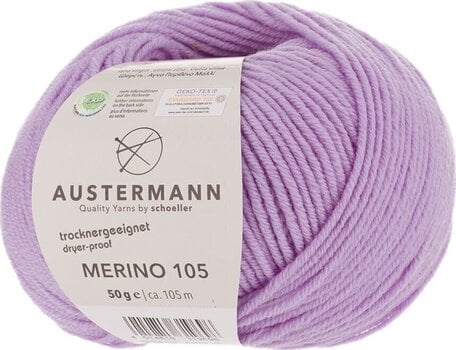 Strikkegarn Austermann Merino 105 97612-372 Lilac Strikkegarn - 1