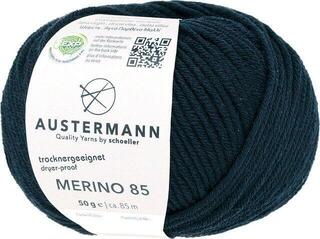 Knitting Yarn Austermann Merino 85 97614-02 Black Knitting Yarn