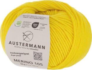 Knitting Yarn Austermann Merino 105 97612-375 Lemon Knitting Yarn