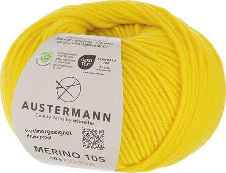Pređa za pletenje Austermann Merino 105 97612-375 Lemon Pređa za pletenje - 1