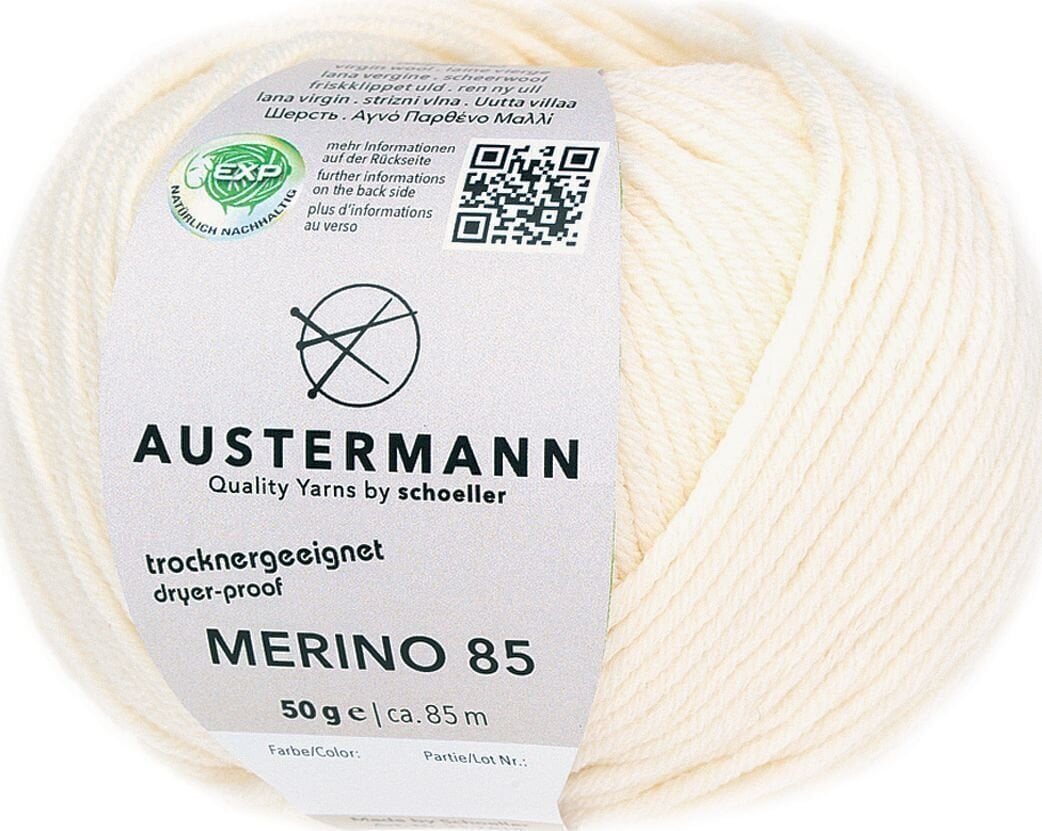 Pređa za pletenje Austermann Merino 85 97614-03 Natural Pređa za pletenje