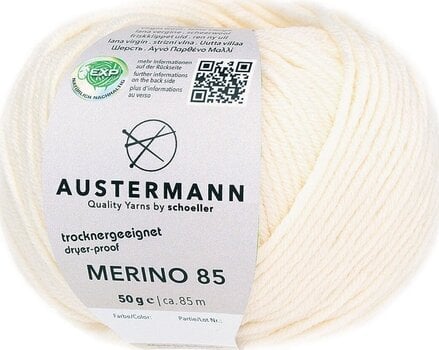 Pređa za pletenje Austermann Merino 85 97614-03 Natural Pređa za pletenje - 1