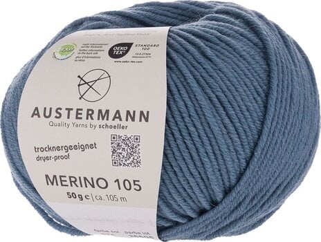 Strikkegarn Austermann Merino 105 97612-376 Smoke Strikkegarn - 1