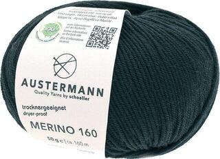 Pređa za pletenje Austermann Merino 160 97610-202 Black Pređa za pletenje