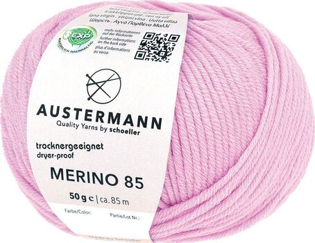 Pređa za pletenje Austermann Merino 85 97614-10 Rose Pređa za pletenje - 1