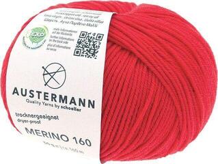Pređa za pletenje Austermann Merino 160 97610-203 Red Pređa za pletenje