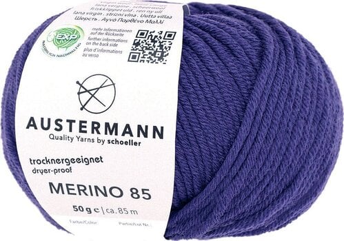 Pređa za pletenje Austermann Merino 85 97614-11 Purple Pređa za pletenje - 1