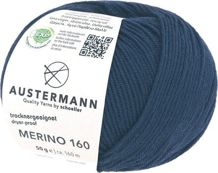 Neulelanka Austermann Merino 160 97610-204 Navy Neulelanka - 1